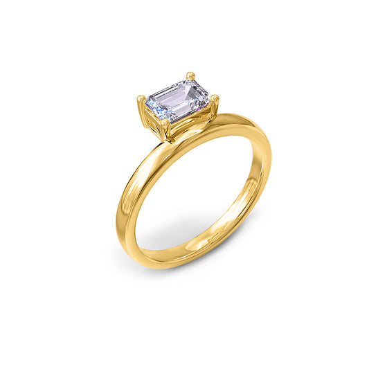 1 Carat Lab Grown Lab Grown Diamond Solitaire Ring