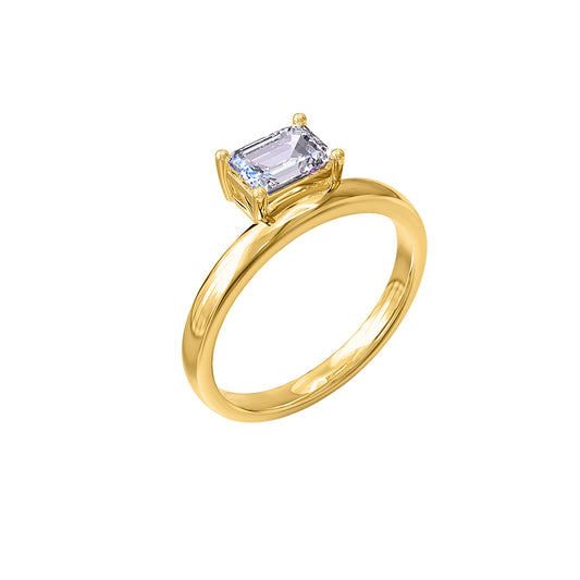 1 Carat Lab Grown Lab Grown Diamond Solitaire Ring