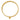 14k Yellow Gold Polished and Textured with Dangle Heart 7-Strand Slip-on Bangle Bracelet
