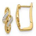 Diamond Hoop Earrings