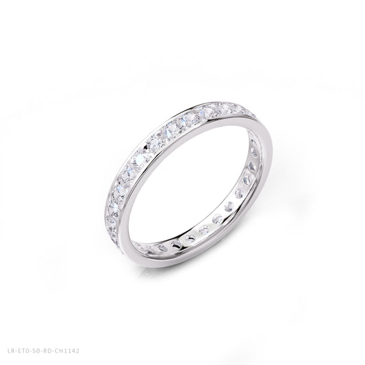 1 Carat Lab Grown Diamond Eternity Wedding Band Ring