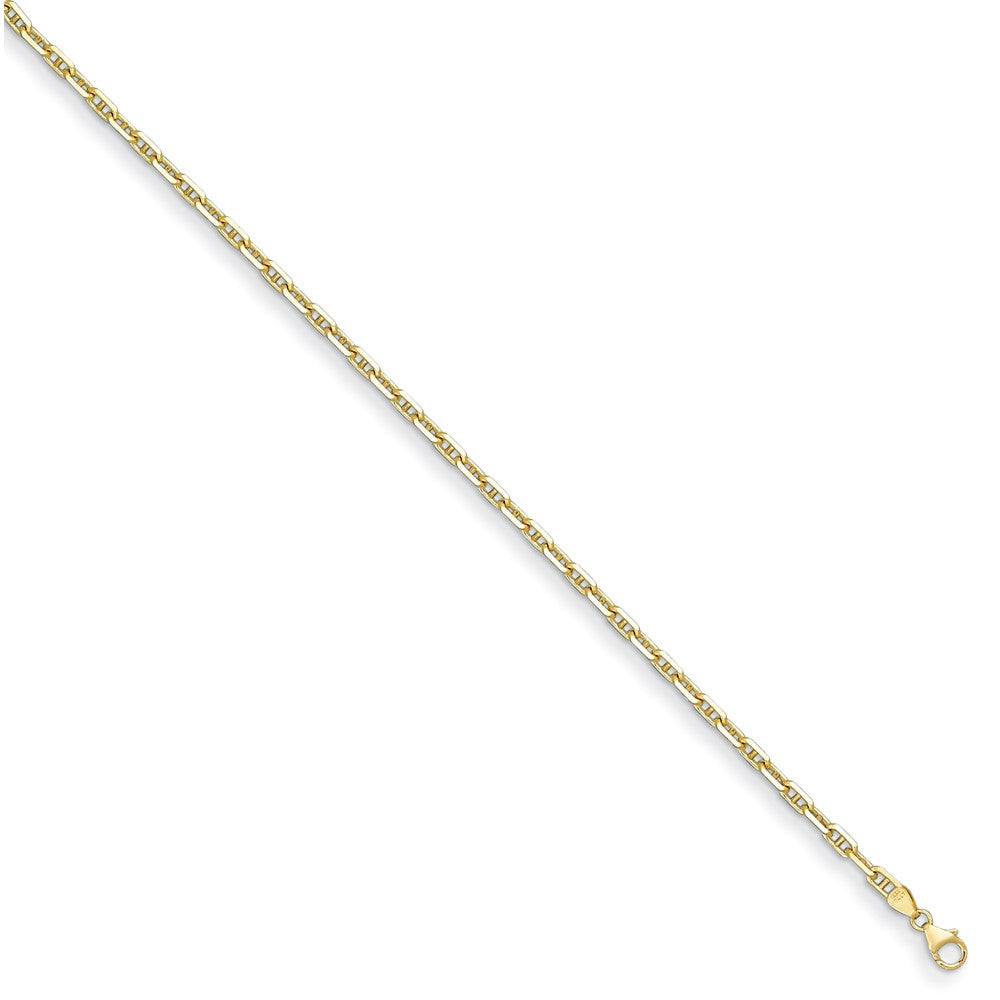 D2D 14K 4.2mm Solid Anchor Link 8 inch Bracelet
