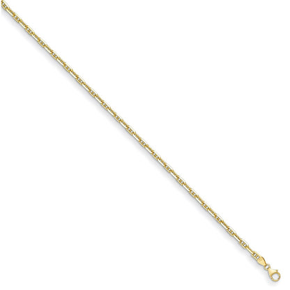 D2D 14K 4.2mm Solid Anchor Link 8 inch Bracelet