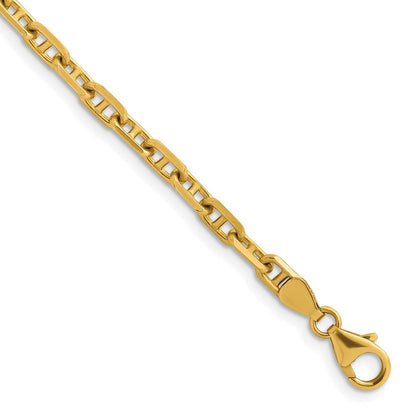 D2D 14K 4.2mm Solid Anchor Link 8 inch Bracelet