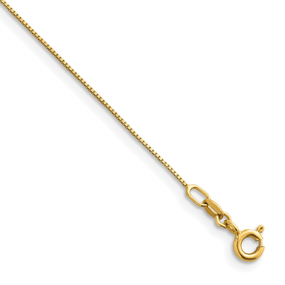 D2D 14K 0.5mm Box 18 inch Chain