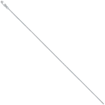 D2D 14K White Gold 1.3mm Cable 20 inch Chain
