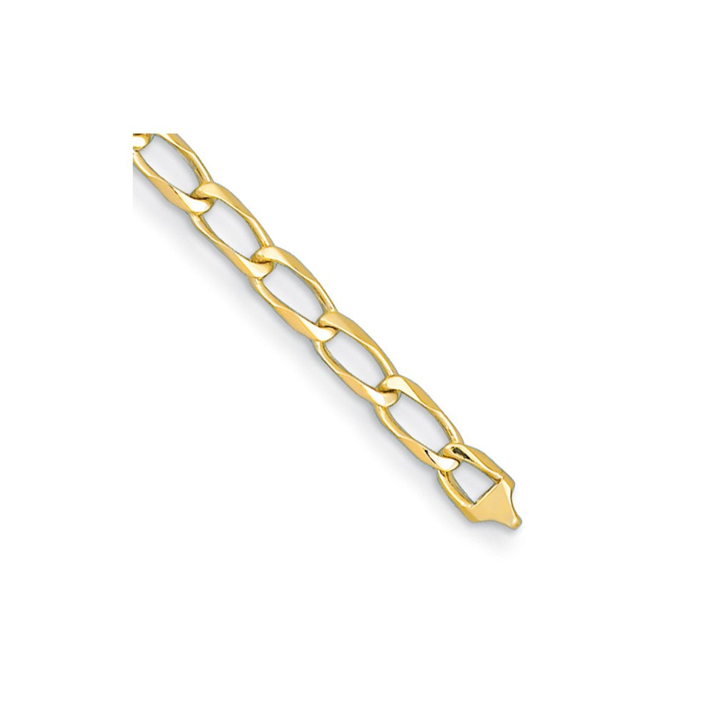 D2D 14K 6.1mm Solid Open Link 7.5 inch ID Bracelet