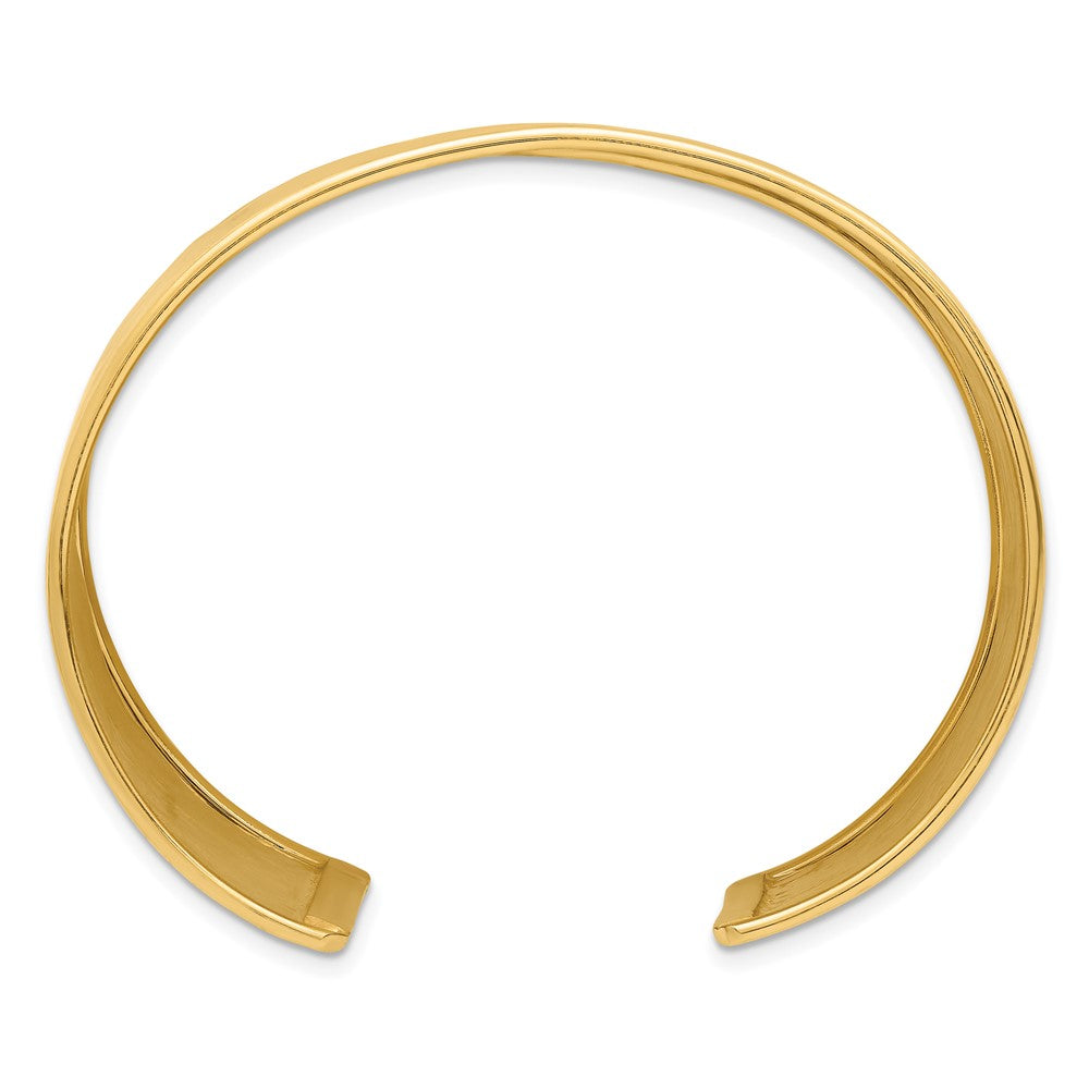 D2D 14K Hammered 37mm Cuff Bangle
