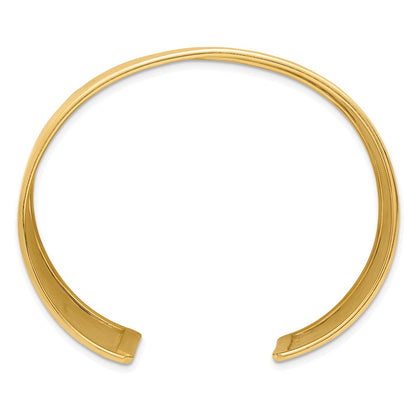 D2D 14K Hammered 37mm Cuff Bangle