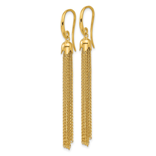 D2D 14K Tassel Dangle Earrings