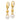 D2D 14K FW Cultured Pearl & Bead Leverback Dangle Earrings