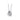 D2D 14K White Gold Interlocked Circles 18 inch Fancy Necklaces
