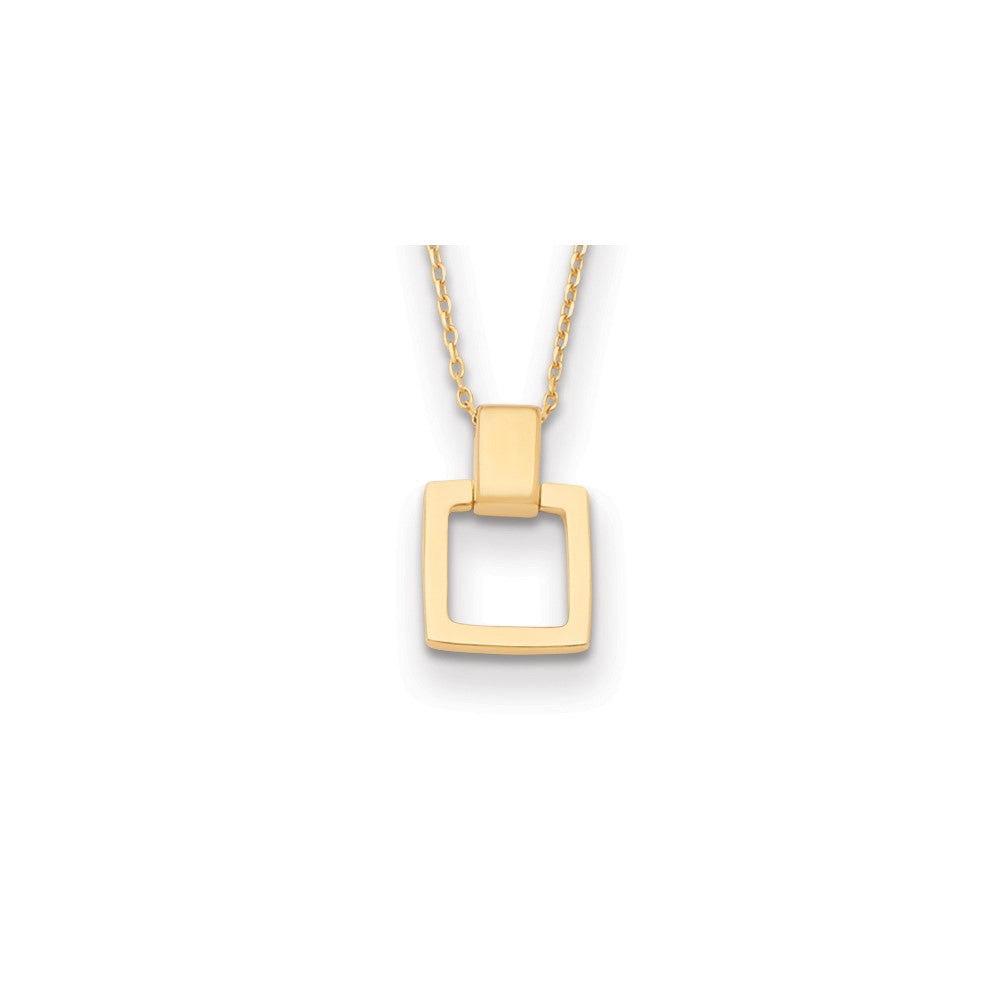 D2D 14K Square 16 inch w/2 in ext. Fancy Necklaces
