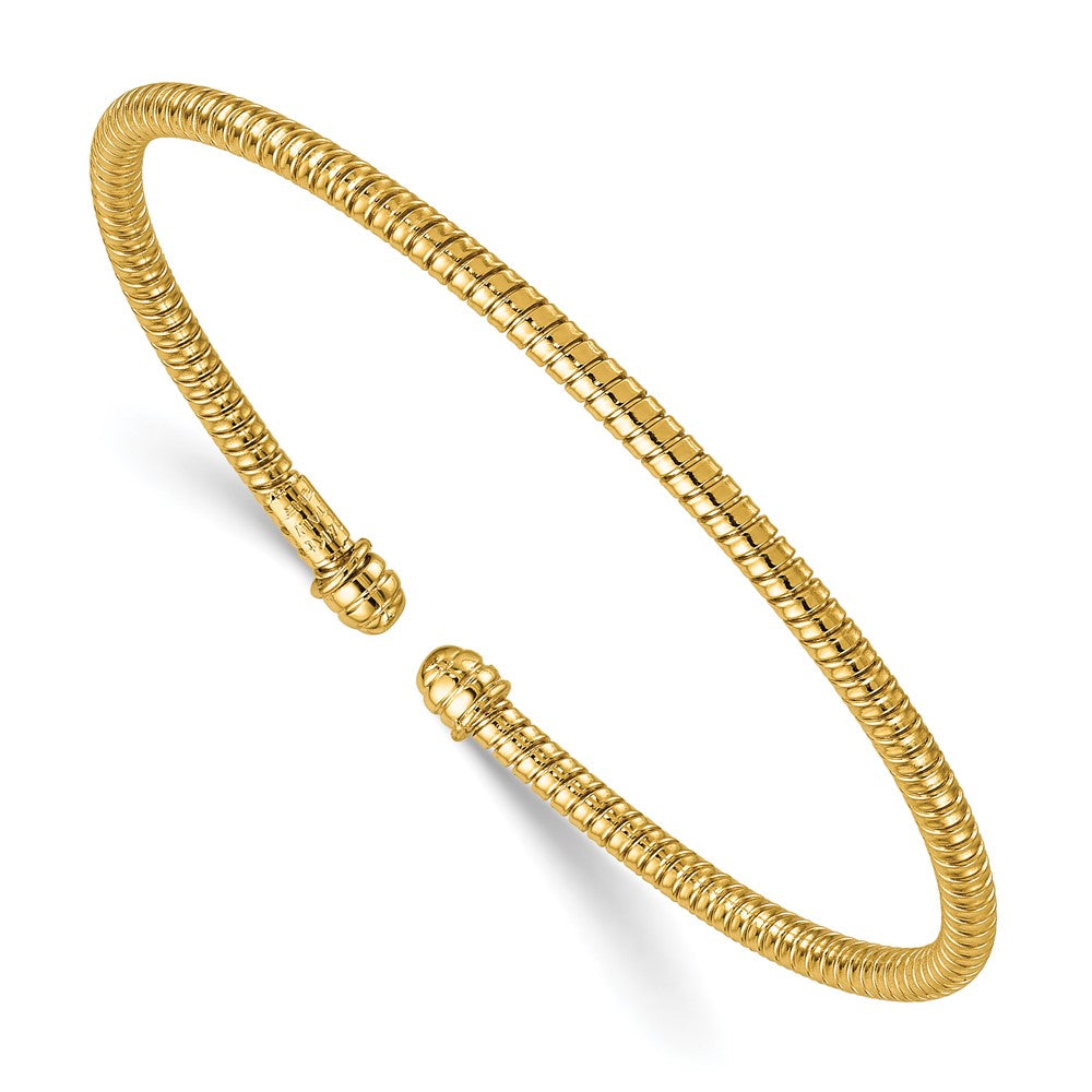 D2D 14K 3mm Cuff Bangle