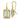 D2D 14K Diamond & Green Amethyst Dangle Earrings