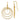 D2D 14K Textured Circles Dangle Earrings