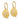 D2D 14K Diamond Swirl Circle Dangle Earrings