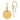 D2D 14K Diamond Textured Round Leaf Dangle Earrings