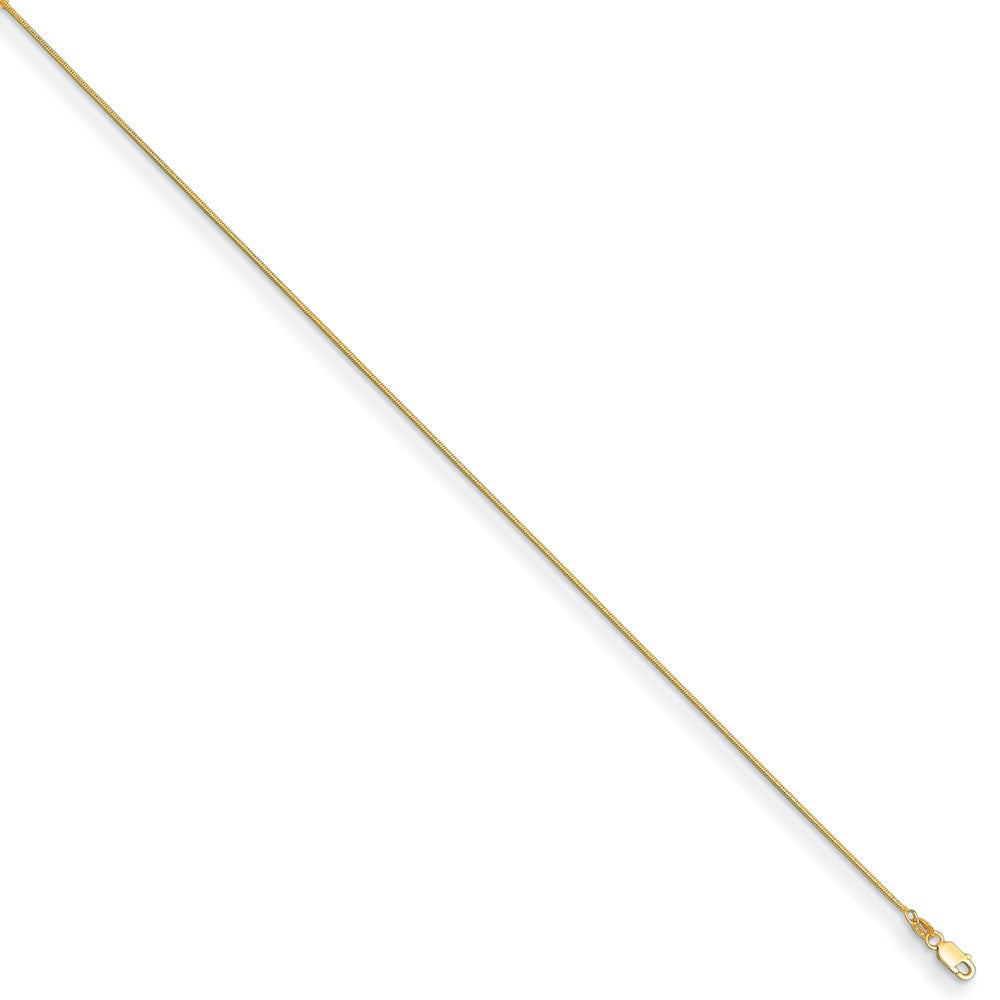 D2D 14K 0.9mm Box 20 inch Chain