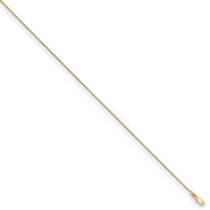 D2D 14K 0.9mm Box 20 inch Chain