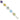 D2D 14K Multi-color Circle Gemstone 8 inch Gemstone Bracelet