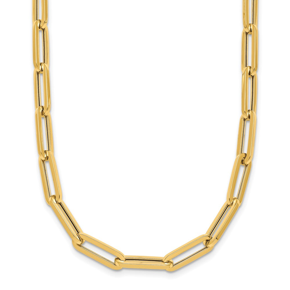 D2D 18K 5.3mm Paperclip Link 18 inch Necklace