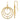 D2D 18K Diamond 3 Textured Circle Dangle Earrings