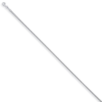 D2D 18K White Gold 2mm Franco 16 inch Chain