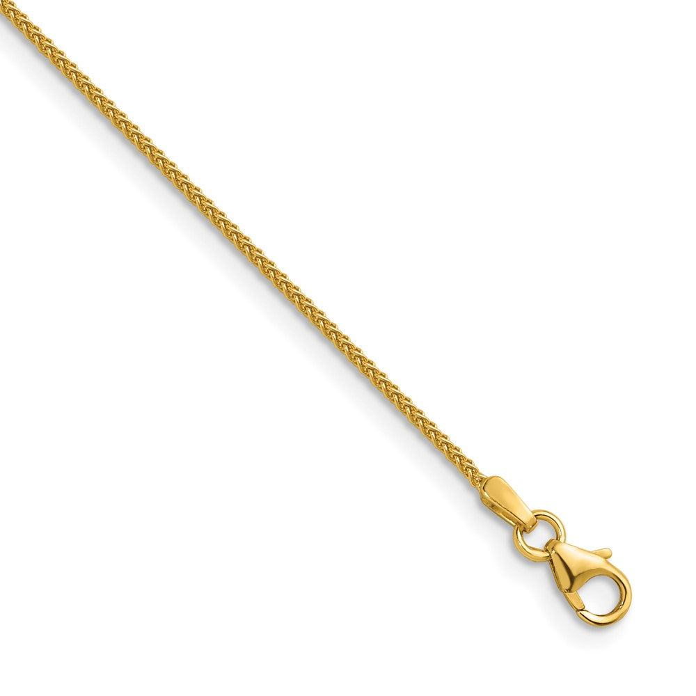 D2D 18K 1.3mm Wheat 30 inch Necklace