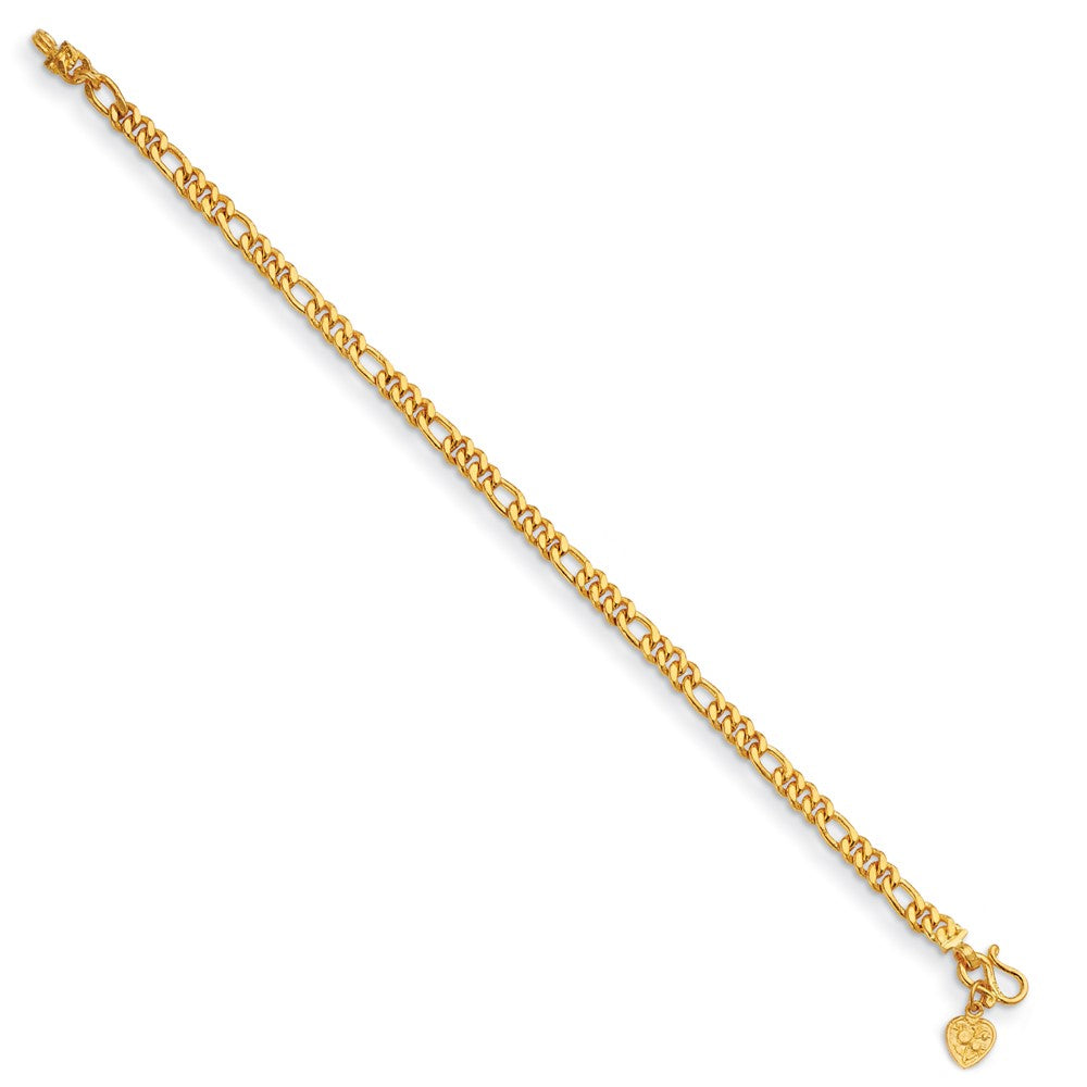 D2D 24K 4.8mm Figaro 30 inch  Fiigaro Chain