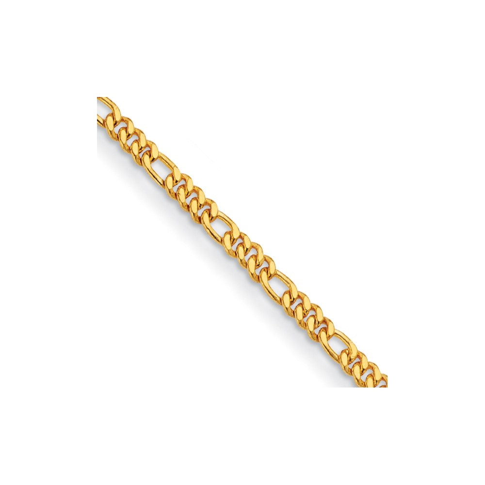 D2D 24K 4.8mm Figaro 30 inch  Fiigaro Chain