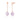 Diamond2Deal 14k Rose Gold Round Shape Pearl Drop & Dangle Earrings for Women