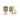 Diamond2Deal 14k Yellow Gold 5.34ct Octagon Cut Ametrine and Diamond Stud Earrings for Women