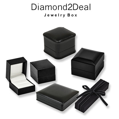 Diamond2Deal 14k White Gold 0.99ct Octagon Aquamarine and Diamond Engagement Ring for Women