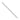D2D Platinum 3.4mm Solid Paperclip Link 18 inch Chain