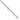 D2D Platinum 3.7mm Solid Paperclip Link 24 inch Chain