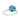 Diamond2Deal 14k White Gold 2.41ct Cushion Blue Topaz and Diamond Engagement Ring for Women