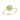 Diamond2Deal 14k Yellow Gold 0.61ct Round Peridot and Diamond Halo Engagement Ring for Women