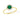 Diamond2Deal 14k Yellow Gold 0.52ct Round Emerald and Diamond Halo Engagement Ring for Women