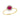 Diamond2Deal 14k Yellow Gold 0.59ct Round Cut Ruby and Diamond Halo Engagement Ring for Women