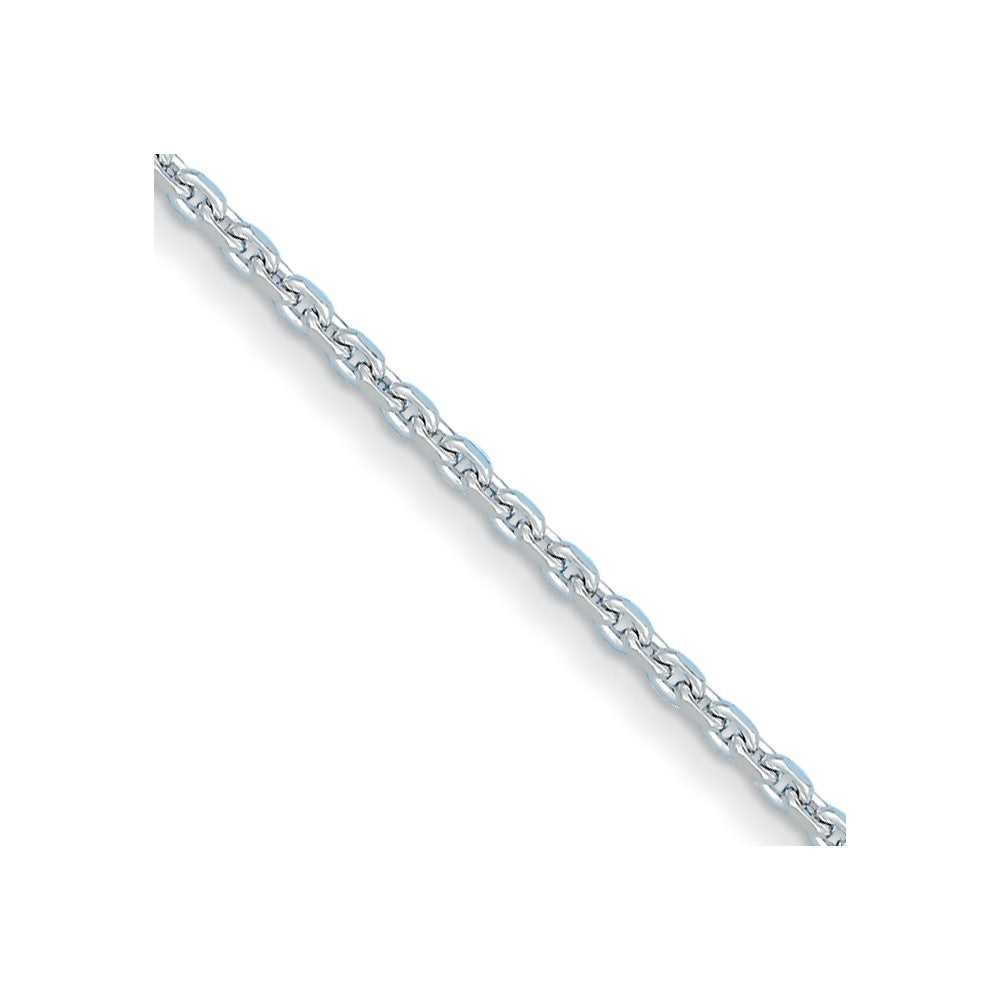 D2D Sterling Silver Rh-plated 3.6mm Fancy Flat 30 in Chain
