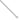 D2D Sterling Silver Rh-plated 3.1mm Round Link 24in Chain